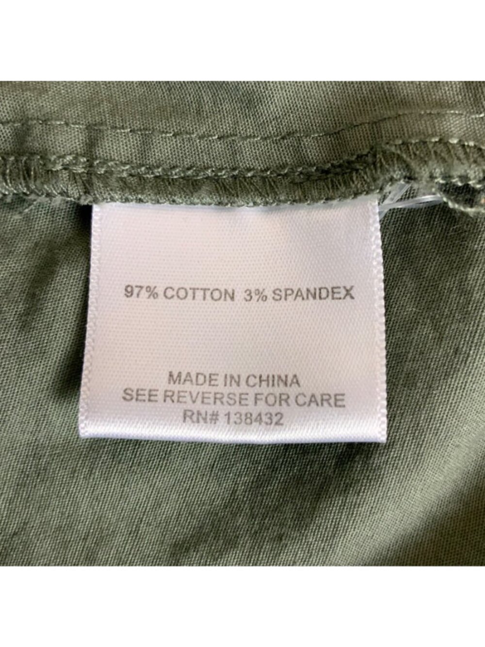 Fervour Womens Olive Green Button-Front A-Line Shirt Dress Sz Small Cap Sleeves - Picture 7 of 8